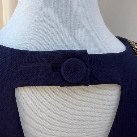 Lilly Pulitzer Size 2 Chrissy Sleeveless Beaded classy Shift Dress - Picture 13 of 16